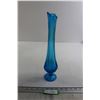 Image 1 : Blue Glass Vase - 15"