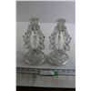 Image 1 : Cut Glass Candleholders