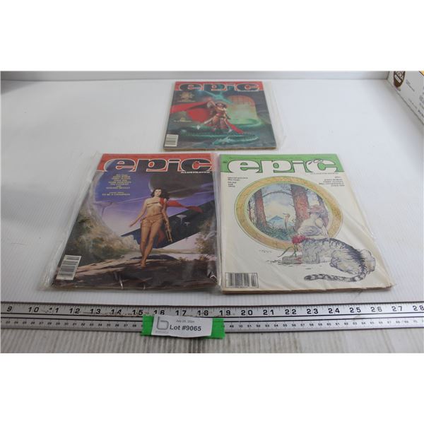 (3) Epic Illustrated Magazines