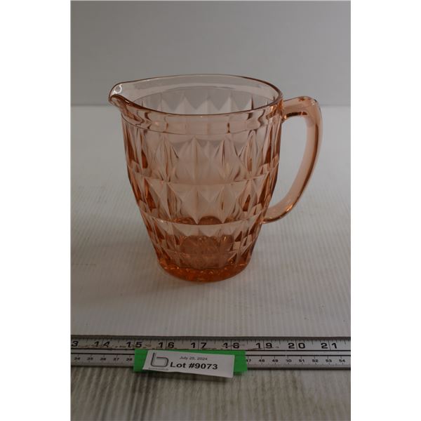 Pink Depression Glass "Windsor" Pitcher