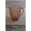 Image 1 : Pink Depression Glass "Windsor" Pitcher