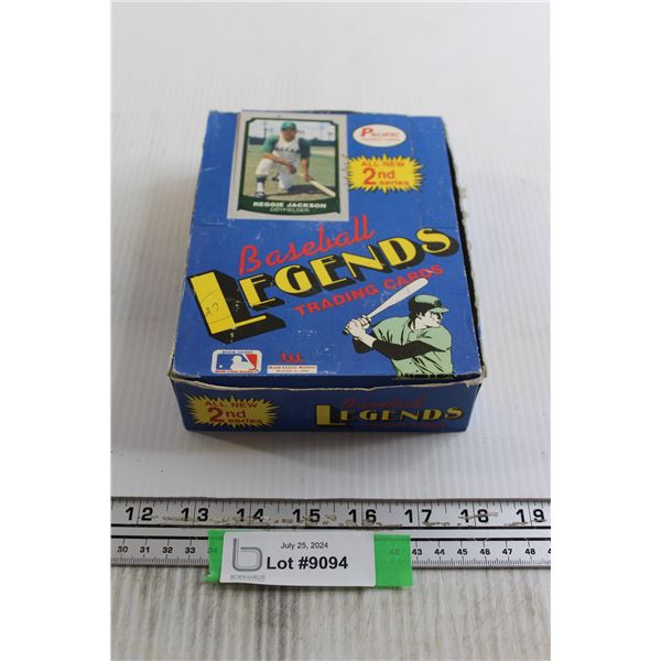 Pacific 1989 2nd Series Baseball Legends Trading Cards