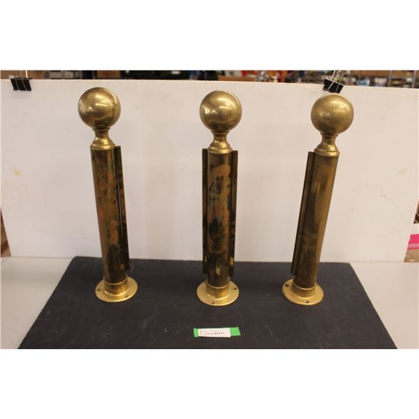 (3) Stanchions - 18 3/4" Tall