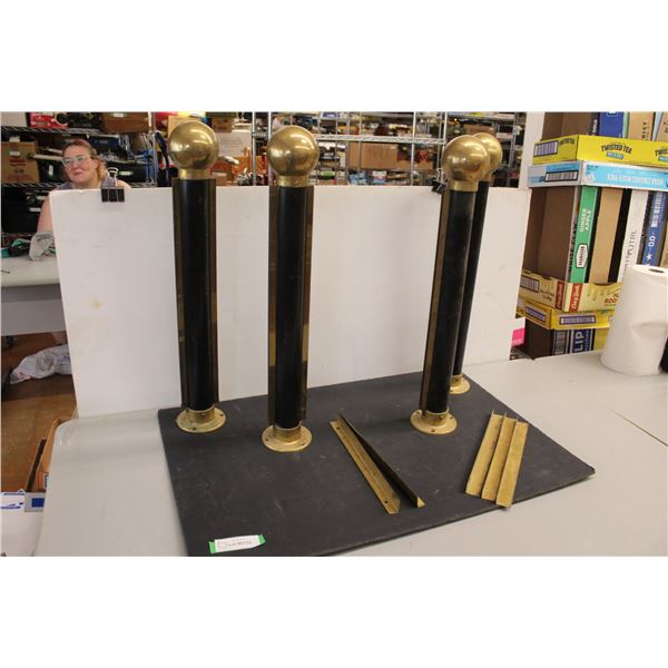 (4) Stanchions - 23 1/2"