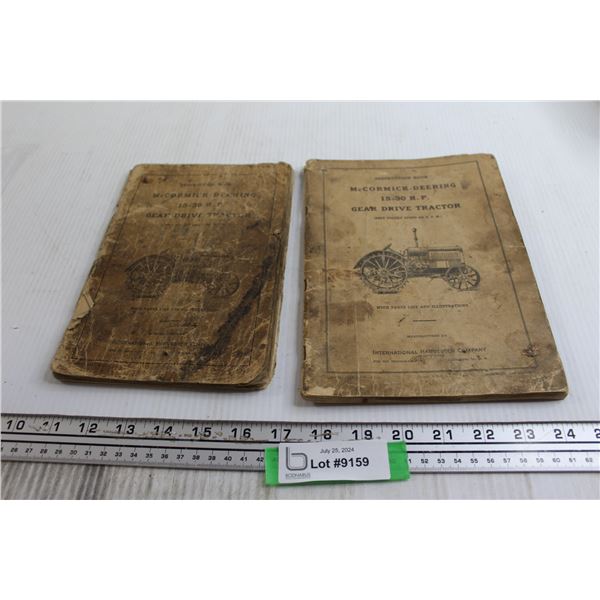 (2) McCormick-Deering Model 15-30 Instruction Manual