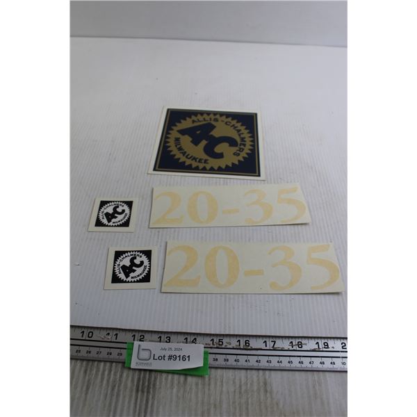 Assorted Allis-Chalmers Tractor Decals