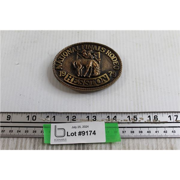 Hesston National Finals 1979 Rodeo Belt Buckle