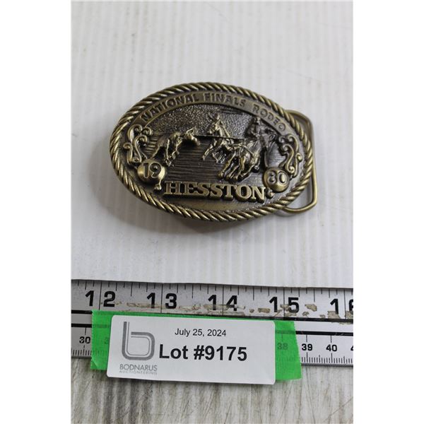 Hesston National Finals 1980 Rodeo Belt Buckle