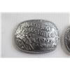Image 2 : (2) Hesston National Finals Rodeo 1992 & 1993 Belt Buckles