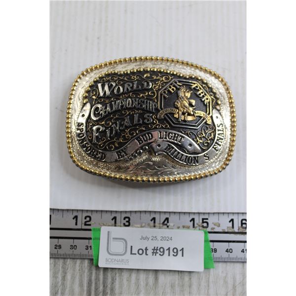 PBR World Championship Finals Metal Belt Buckle