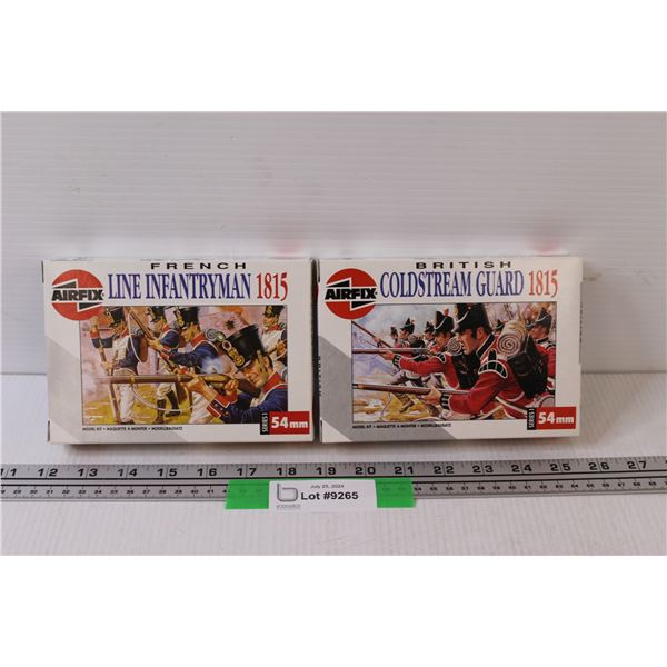 (2) Airfix Model Solider Sets: French & British