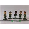 Image 1 : (5) Roughriders Bobble Head Figurines - 4" Tall