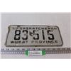 Image 1 : Saskatchewan License Plate - 1959