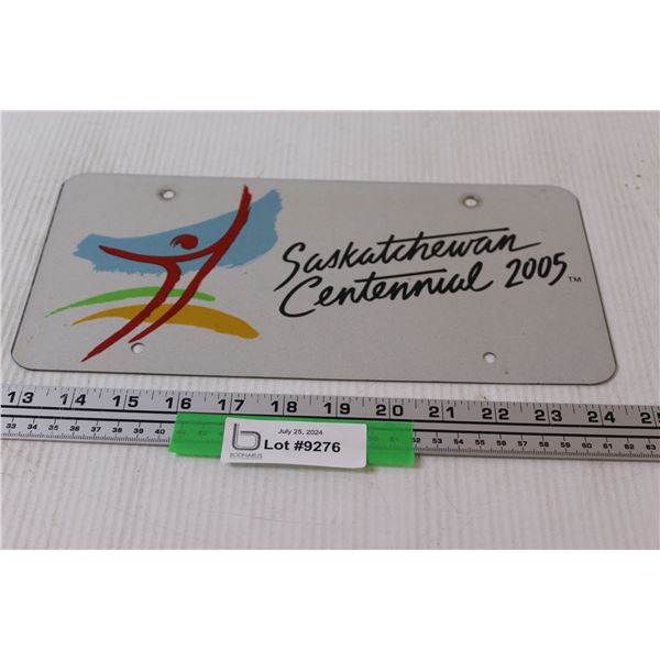 Saskatchewan License Plate - Centennial 2005