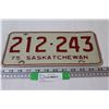 Image 1 : Saskatchewan License Plate - 1975