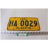 Image 1 : Alberta License Plate - 1961