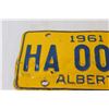 Image 2 : Alberta License Plate - 1961