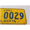 Image 3 : Alberta License Plate - 1961