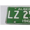 Image 2 : Alberta License Plate - 1962