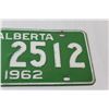 Image 3 : Alberta License Plate - 1962