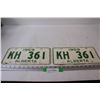 Image 1 : (2) Alberta License Plates - 1959