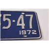 Image 2 : Alberta License Plate - 1972