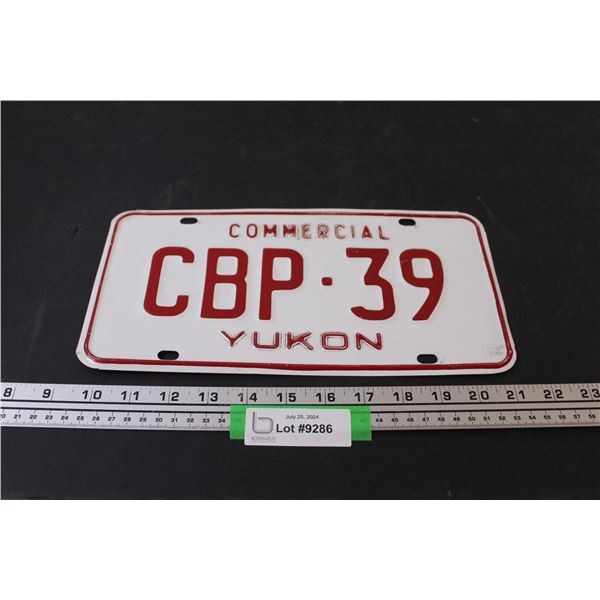 Yukon License Plate - Commercial