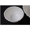 Image 3 : Indiana Milk Glass Basketweave Chip & Dip Set