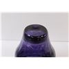 Image 3 : Purple Blown Art Glass Vase - 7" x 6"