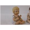 Image 2 : (2) German Porcelain Baby Figurines - 4" Tall