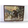 Image 1 : Framed Print of Bears by Canoe by Philip R. Goodwin (22" x 17")