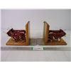 Image 1 : Lunenburg Foundry Cast Metal Oxen Bookends