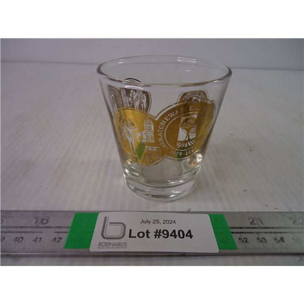 Saskatchewan Diamond Jubilee Glass-1905-1965