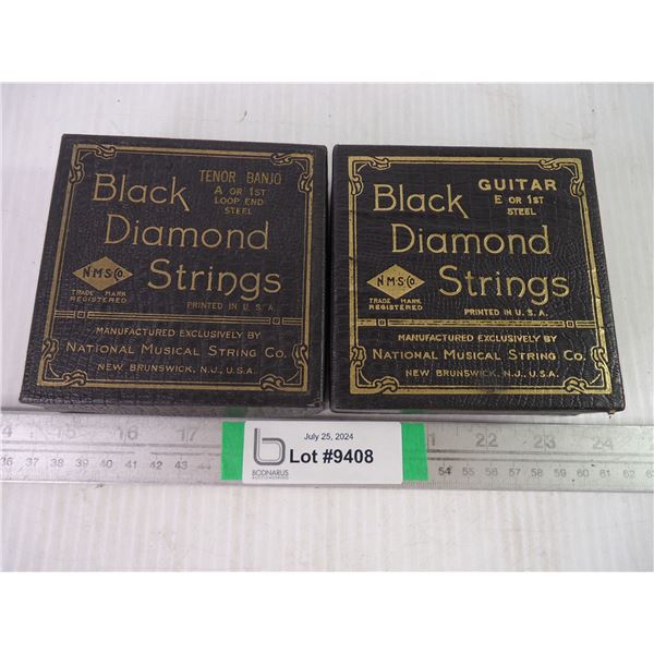 (2) Vintage Guitar String Boxes (no strings)
