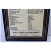 Image 3 : Framed Auction Sale Sign - W.F. and Son - Rush Lake Saskatchewan (19 3/4" x 13 1/4")