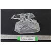 Image 1 : Vintage Lead Crystal Polar Bear on Ice - Cristal D'Argues France