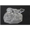 Image 2 : Vintage Lead Crystal Polar Bear on Ice - Cristal D'Argues France