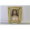 Image 1 : Vintage Portrait of Jesus - In Reverse Painted Frame