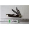 Image 1 : Case Bone Handled - Folding Double Knife 4 1/2" Blade (scratches - has marks on back)