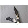 Image 2 : Western Bone Handled - Folding Triple Knife 3" Blade - (Made in USA)
