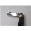 Image 4 : Western Bone Handled - Folding Triple Knife 3" Blade - (Made in USA)