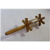 Image 3 : Vintage Kite String Winder - Wooden Match Holder w/Striker Patch