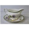 Image 3 : 1938 Royal Doulton - Glamis Thistle - Sauce Boat - Creamer & Sugar Bowl