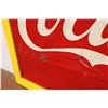 Image 5 : *Vintage Tin Coca Cola Sign in Wood Frame - 29 x 60" - Some Ware