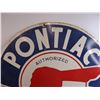 Image 3 : *Pontiac Authorized Service Porcelain Sign- 30"