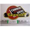 Image 1 : Cummins Diesel Porcelain Sign-41/2 x 8