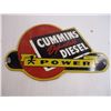 Image 2 : Cummins Diesel Porcelain Sign-41/2 x 8