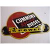 Image 4 : Cummins Diesel Porcelain Sign-41/2 x 8