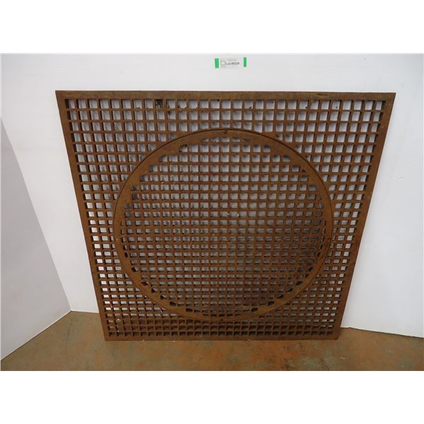 *Large Cast Iron Floor Grate 37x37"