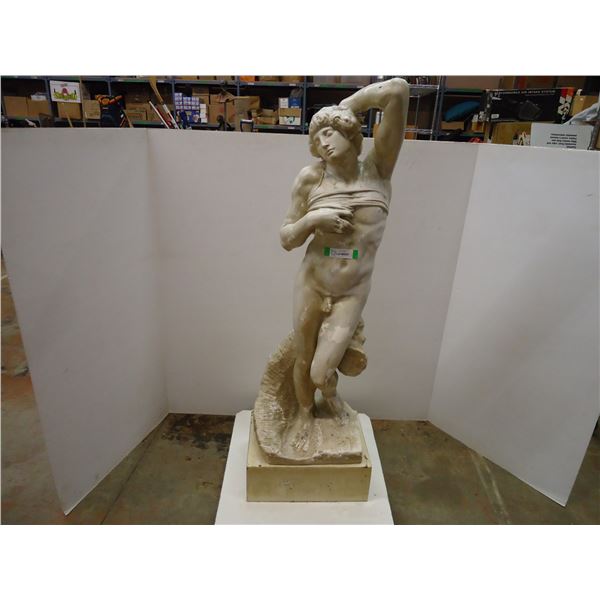 *Greek themed Decorative Plaster Statue 55" High Some Damage
